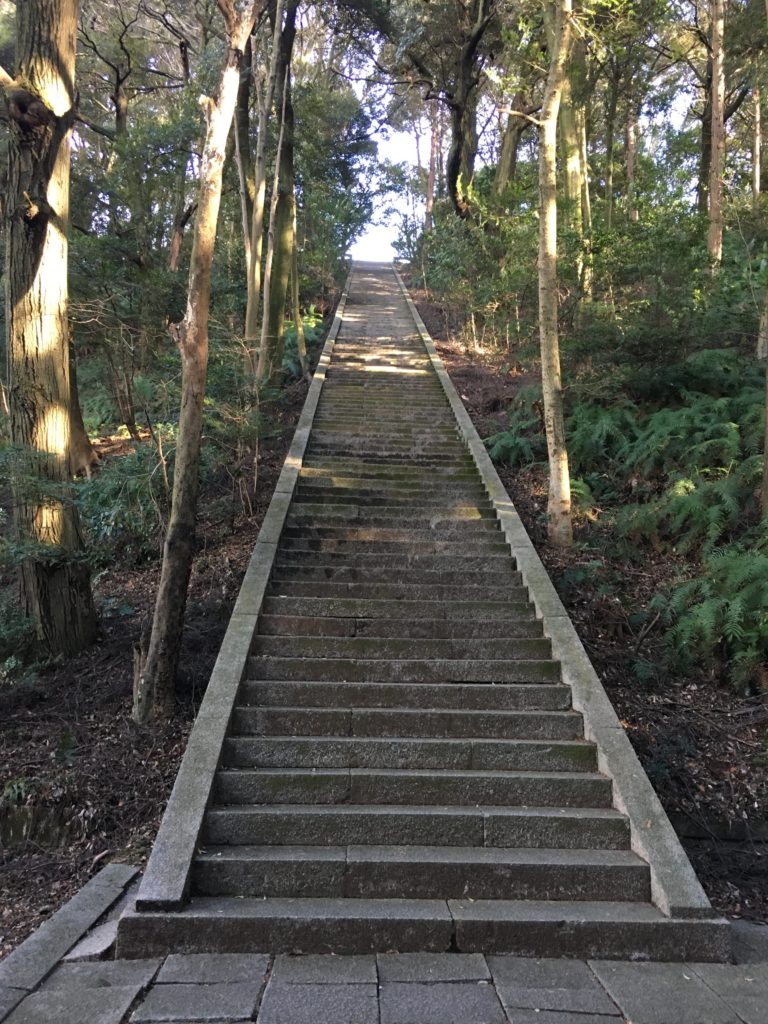 豊国廟への階段
