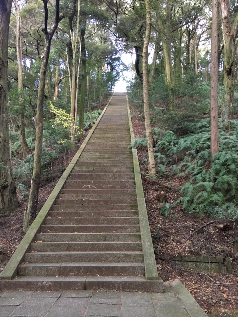 豊国廟　長い階段