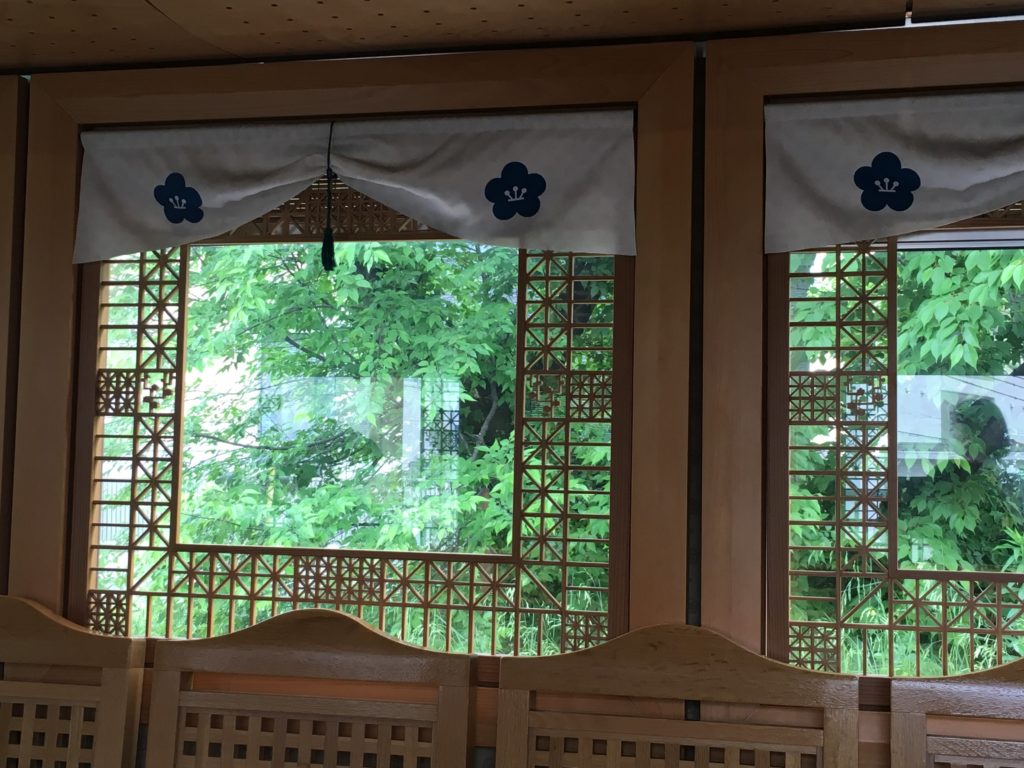 うめぼしでんしゃ　窓からの景色