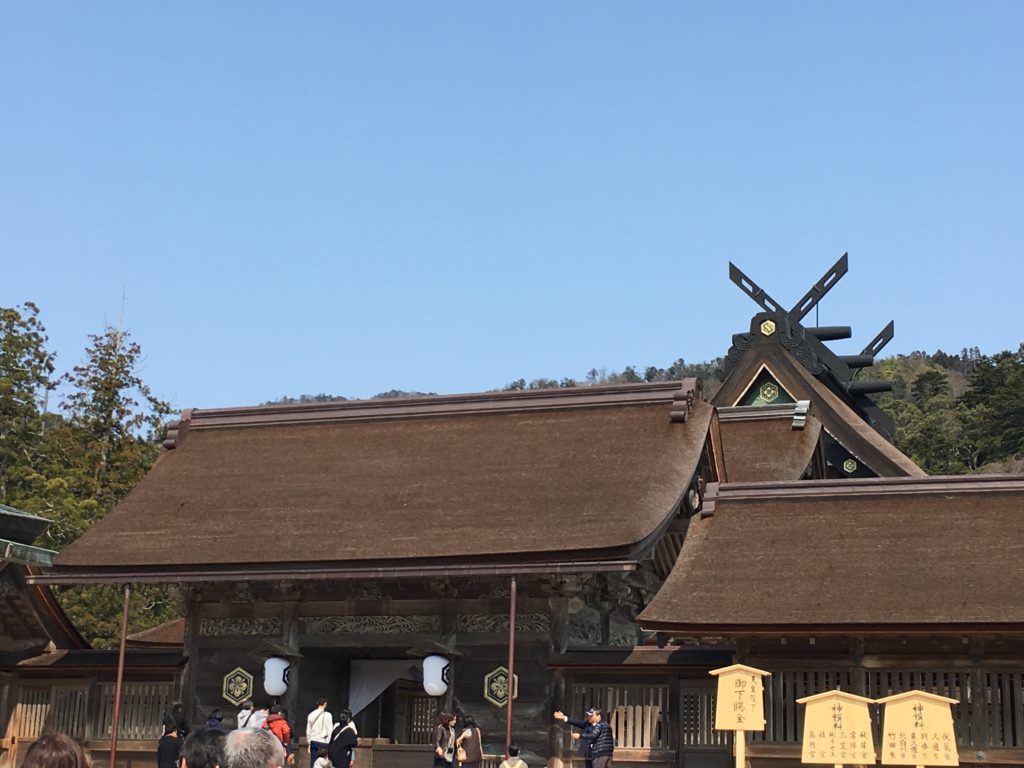 出雲大社　遷宮後の御本殿