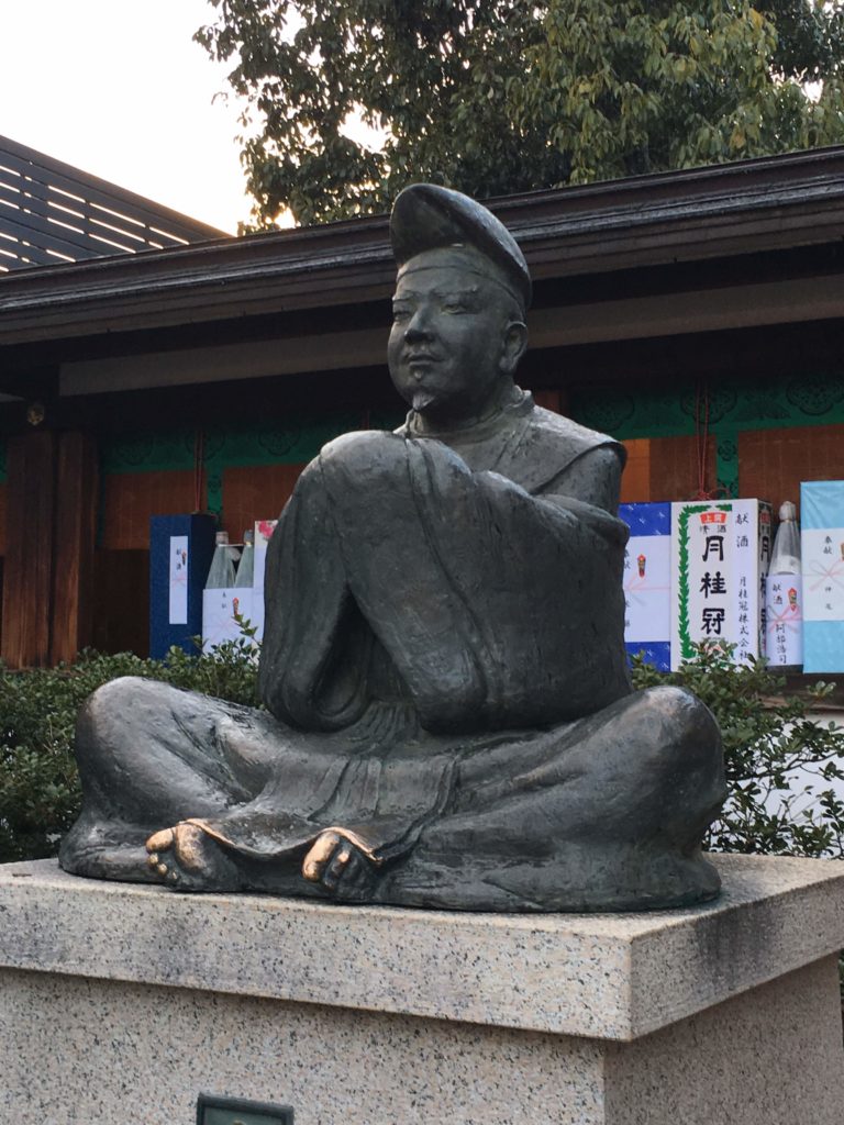 晴明神社　安倍晴明公の像