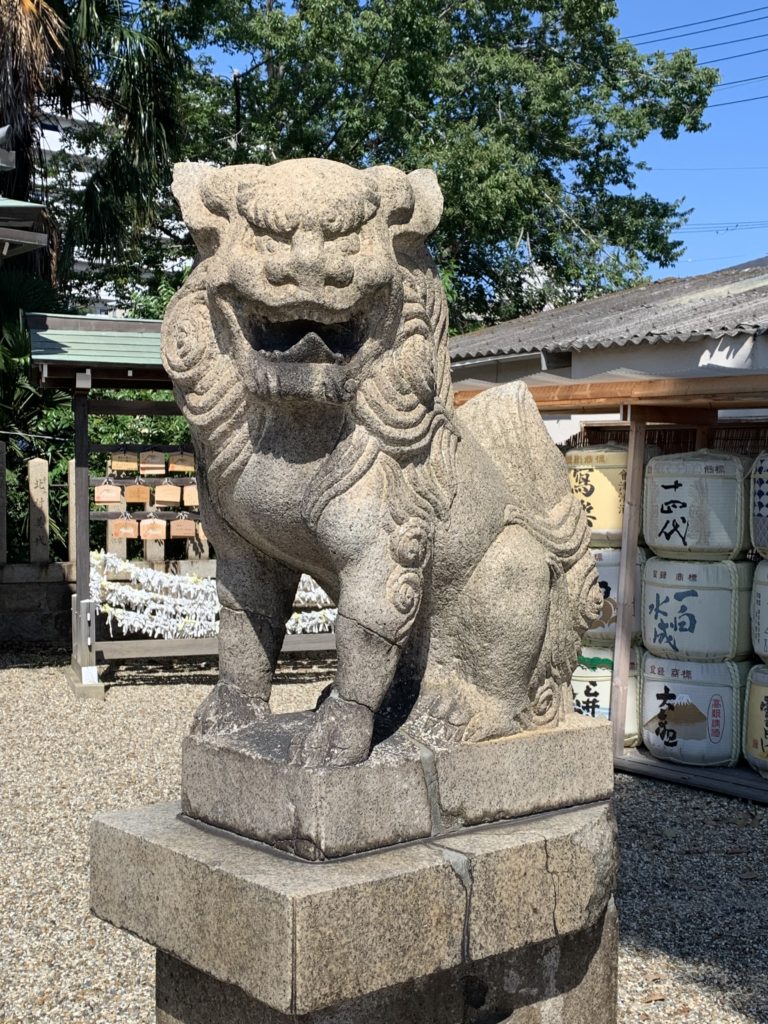 姫嶋神社の狛犬さん
