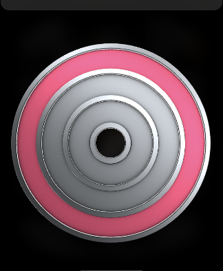 Apple Watchのアクティビティ　ムーブ新記録のバッジ